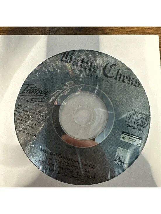 Vintage 1994 Interplay Battle Chess Collection PC CD-ROM Windows DOS Disc Only
