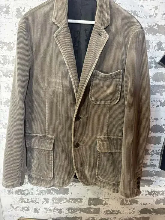 VTG Lined Gap Men's Brown Corduroy Blazer sports coat  Jacket Size S