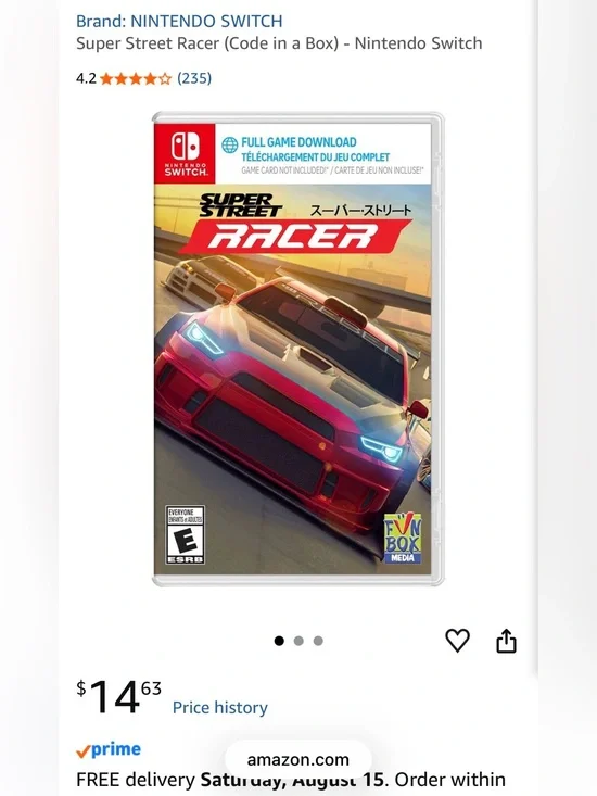 Nintendo Switch Super Street Racer