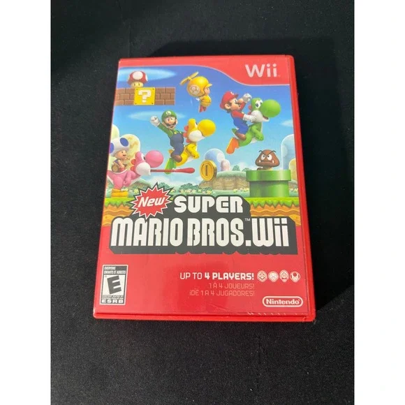 Nintendo New Super Mario Bros. Wii Red Case Only No Game Excellent Condition