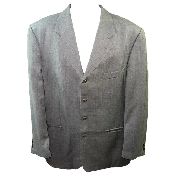 Galliani Blazer Ermenegildo Zegna Super 120s Wool Made In Italy Gray Mens 34L‎