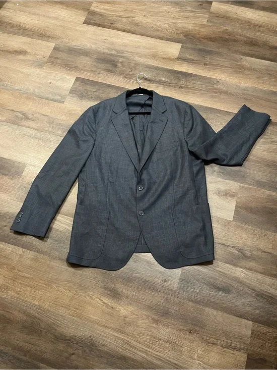 Peter Millar 100% Wool Suitcoat / Sport Coat | Charcoal Gray | 46R