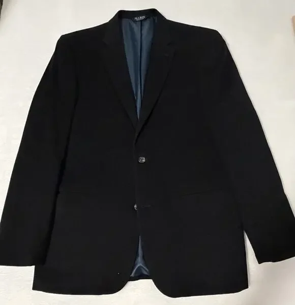 Jos A Bank Exec. Collection 44XL Black Wool Silk 70/30 Tailored Fit Sport Coat
