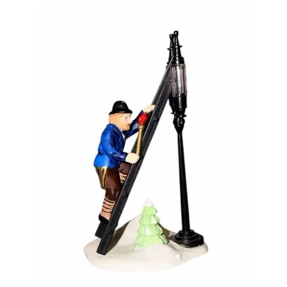 Dept 56 Heritage Village Lamplighter Accessory 5577-8 Retired 1989 2pc Set EXC