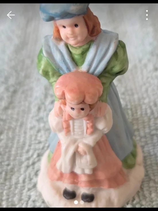 Mercuries Dickens Village  porcelain Mother Daughter