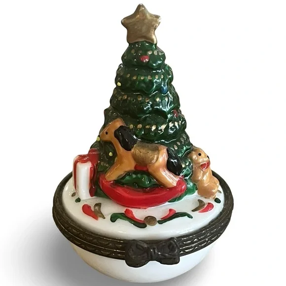 Midwest of Canon Falls Christmas Tree Hinged Trinket Box
