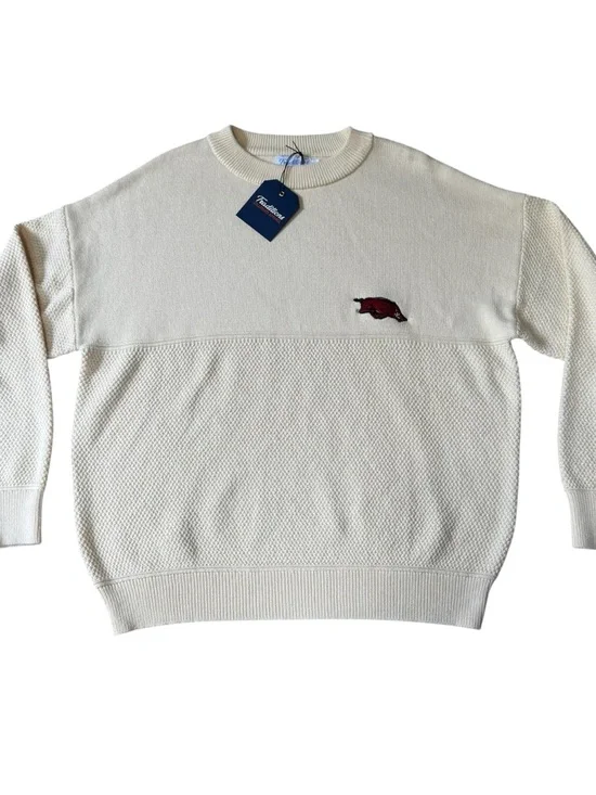 Arkansas Razorbacks Knit Crewneck Sweater - Size XXL - NWT