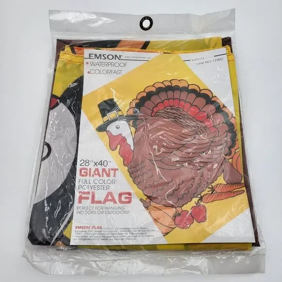 Turkey Thanksgiving Fall Giant Flag 28