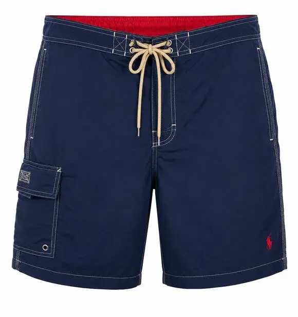 Polo Ralph Lauren Blue Swim Trunks Board Shorts Nylon Lined Coastal Prep L