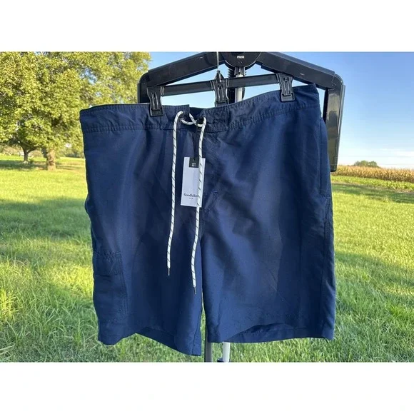 NWT‎ Goodfellow & Co Mossimo Men's Board Short Swim Trunks Navy Blue - Size XL