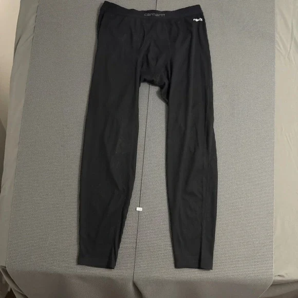 Carhartt Force Mens Black Thermal Base Layer Bottoms MBL115 BLK XL Regular