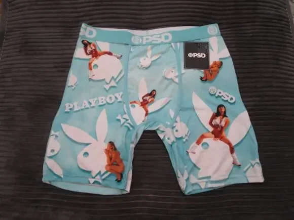 PSD Playboy Girls X White Bunny Men's Medium Underwear Boxer Briefs