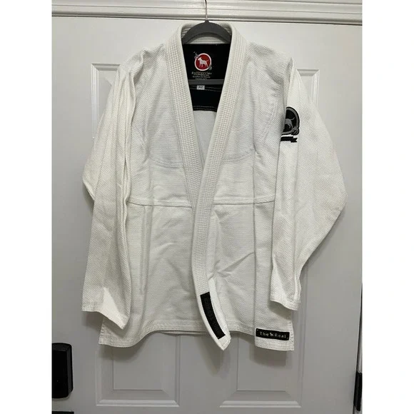 Bull Terrier BJJ Gi Jacket White Size A2 Authentic Durable Sports Gear