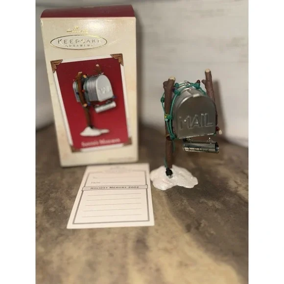 2002 Hallmark‎ Santa's Mailbox Keepsake Ornament