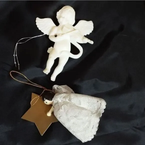 Vintage Tree Ornaments Angels‎ Set of Two