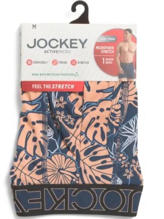 NWT JOCKEY active microfiber boxer briefs