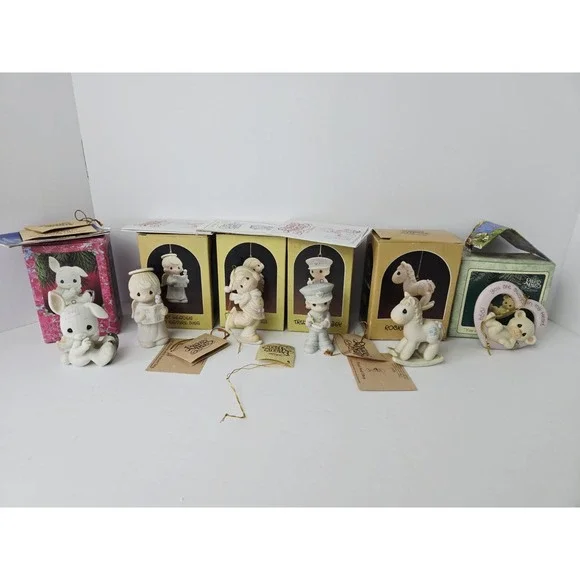 Precious Moments Christmas ornament‎ w/ boxes lot 2