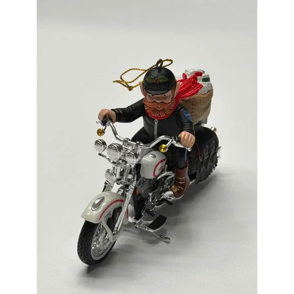 Harley Davidson Ornament Motorcycle Elf Letters to Santa Collection Xmas GA0901‎