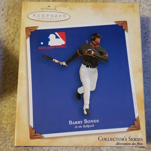Hallmark 2004 At The Ballpark BARRY BONDS Holiday Christmas Ornament