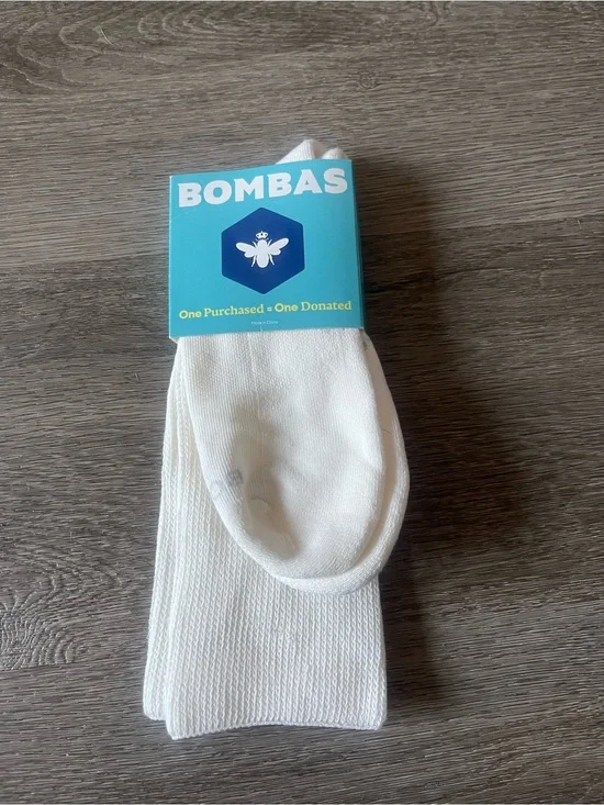 Bombas White Low-Cut Athletic No-Show Socks