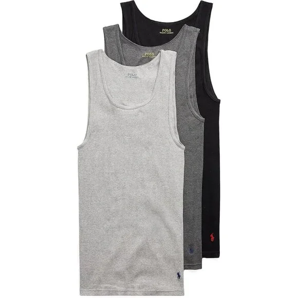 Mens Classic Fit Cotton Tanks 3-Packs