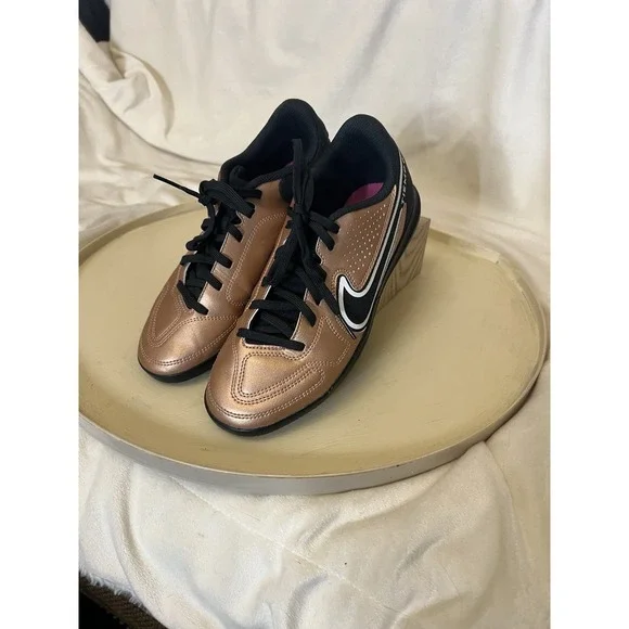 Nike Tiempo Legend 9 Academy TF Soccer Shoes DA1189-810 Size 6.5 Metallic Copper