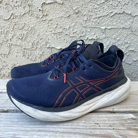 Asics‎ Shoes Men Size 12 Gel Nimbus 25 Athletic Running Workout Lace Up