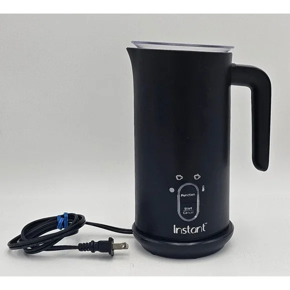 Instant Milk Frother 10 MB 4-in-1 Electric Coffee Foam Maker Black 500W