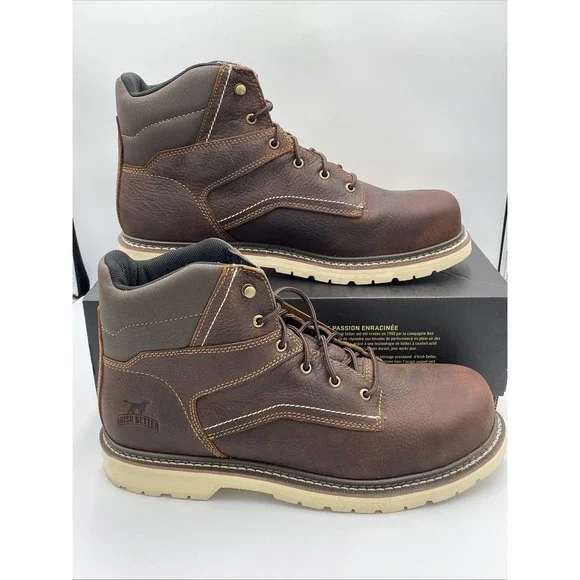Irish Setter Red Wing‎ Kittson Steel Toe Work Boots Brown Leather Mens Size 14 D