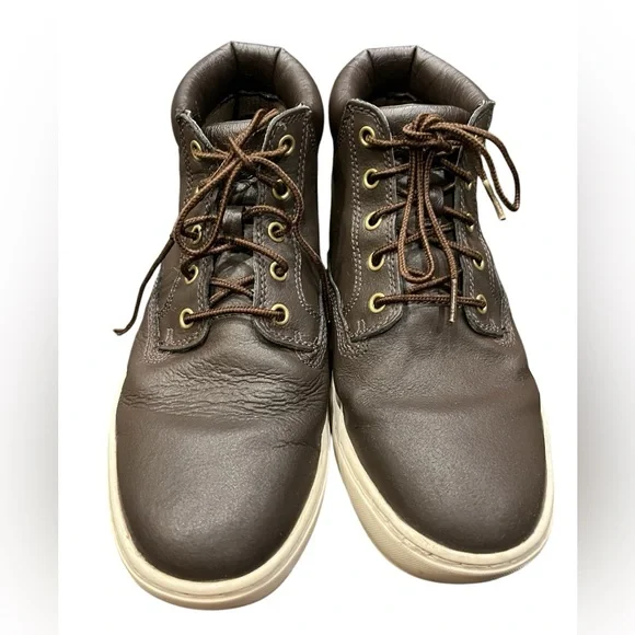Timberland Dark Brown Leather A181C Lace Up Chukka‎ Shoes Men’s Size 8.5
