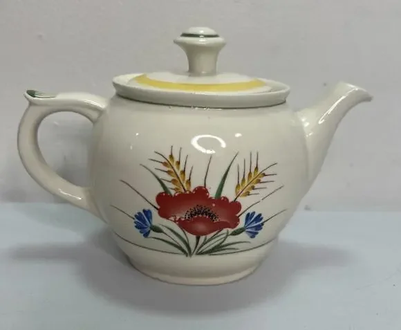 Arabia of Finland Small Teapot Floral MCM Vintage