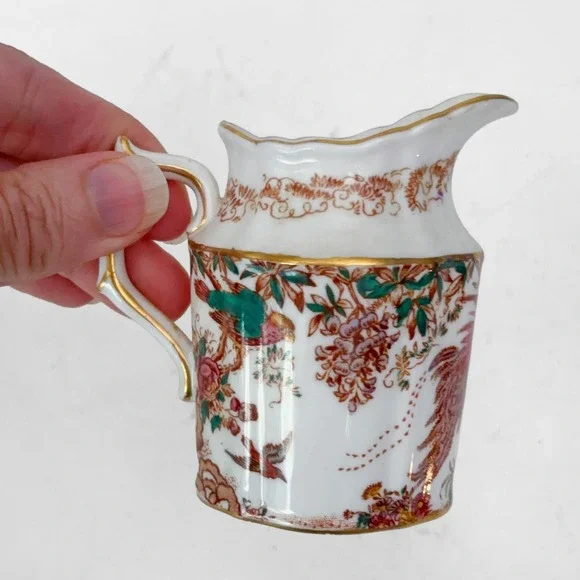 VTG Royal Crown Derby Olde Avesbury Bone China Miniature Creamer England XIV