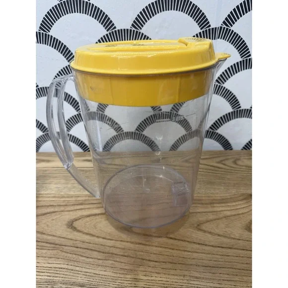 Mr Coffee Iced Tea TM3 TM3.5 Original Replacement 3 Quart Pitcher w/ Yellow Lid
