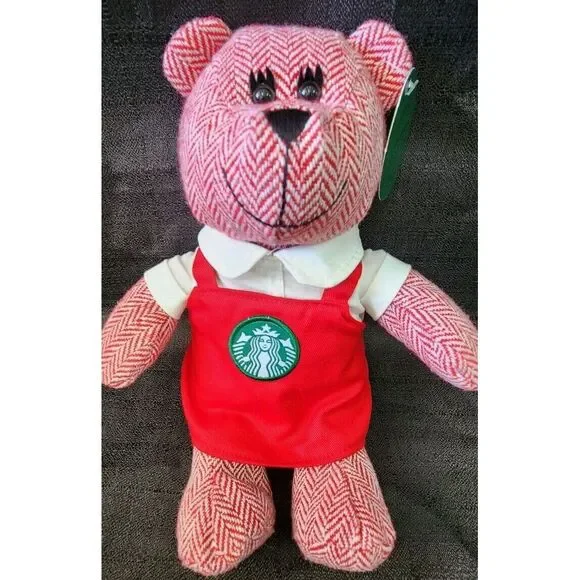 NWT STARBUCKS‎ RED HOLIDAY APRON BEARISTA GIRL BEAR 2016 LIMITED EDTION