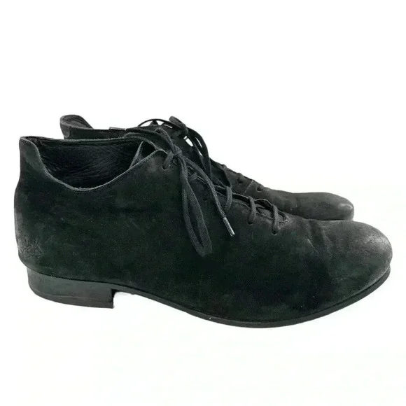 John Fluevog mens chukka boots size 12 black nubuck leather hipster grunge punk