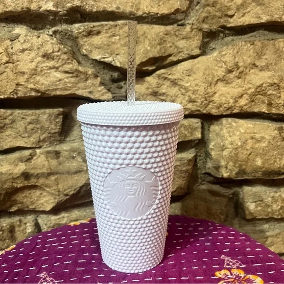 NWT Starbucks White Studded 16oz 473 ML Tumbler Spring 2024