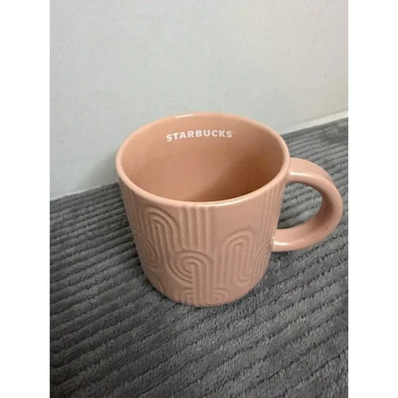 Starbucks Spring 2024 Pastel Pink Curved Mug  14oz Easter -