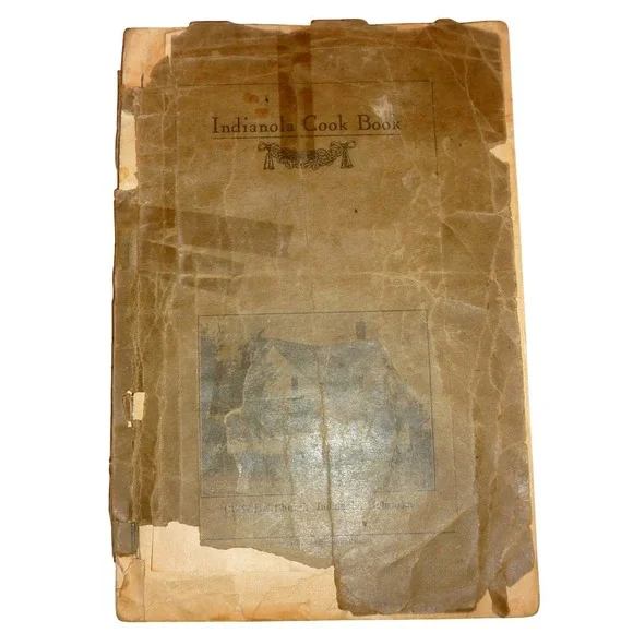 Antique Indianola Nebraska Cook Book Ladies Aid Christian Church  Recipes