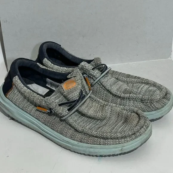 Hey Dude Men's‎ Sky Blue Wally H2O Mesh Casual Slip On Loafers Shoes Size 9