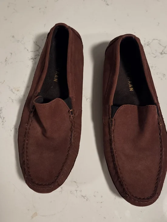 Cole Haan Wyatt Venetian Brown Nubuck Driving Loafers Men’s 9M