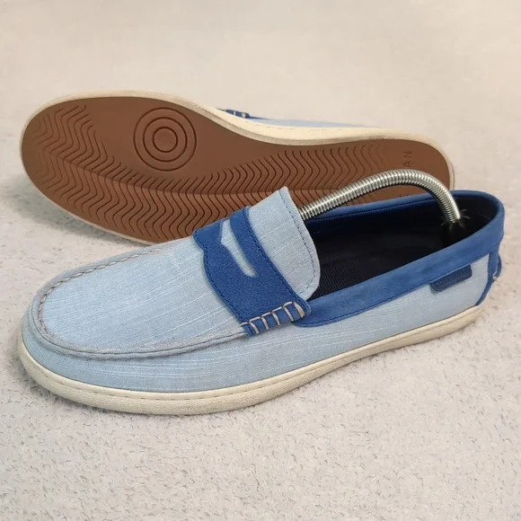 Cole Haan Nantucket Loafer II Men Sz 10.5 M Nautical Blue C30495 Slip‎ On Casual