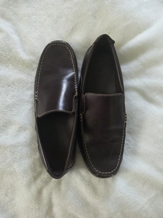 Men's Brown Cole Haan Leather Slip-On Loafers