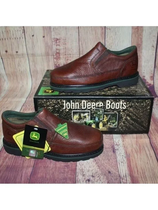 ✨✨JOHN DEERE  MENS LOW STEEL TOE SIZE 7W JD7325
