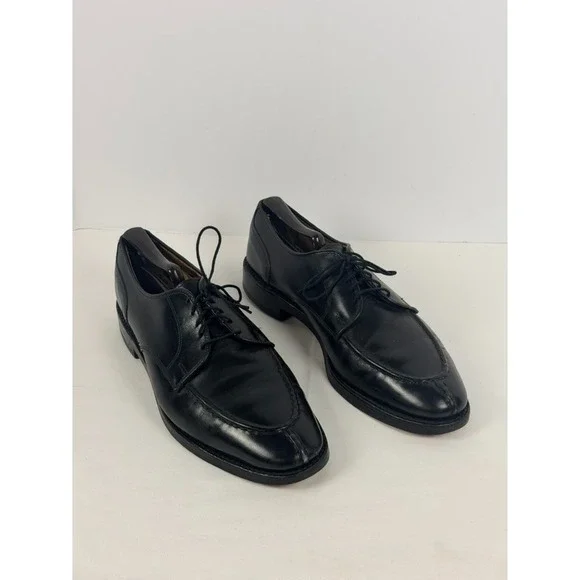 Allen Edmonds Bradley Black Leather Algonquin Split Toe Derby Shoes 10.5 B USA