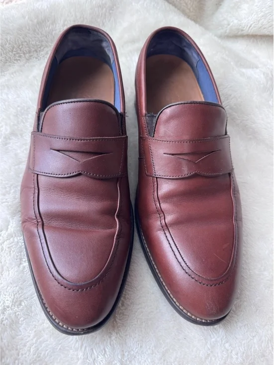 The Good Man Brand men’s brown leather penny loafers, size 10.5M