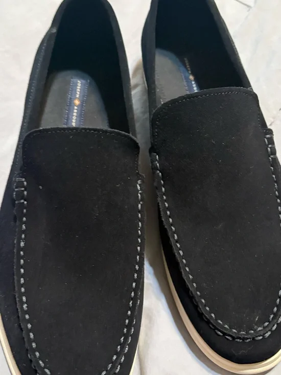 Men's navy blue Suede Slip-On Loafers