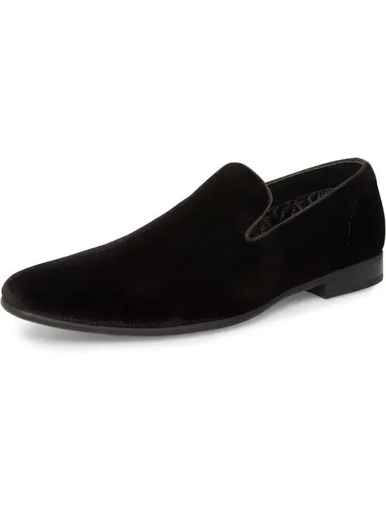 Steve Madden Laight Black Velvet Slip-On Loafers Men’s 8.5