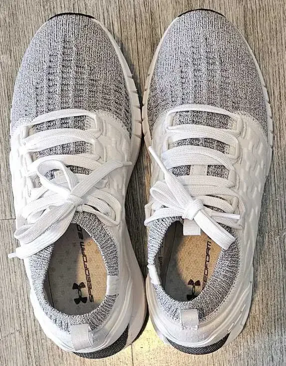 Under Armour HOVR Phantom 1 Running Shoes White Black Men's 6.5 3028384-100