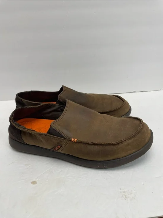Mens crocs Santa Cruz brown nubuck leather 11