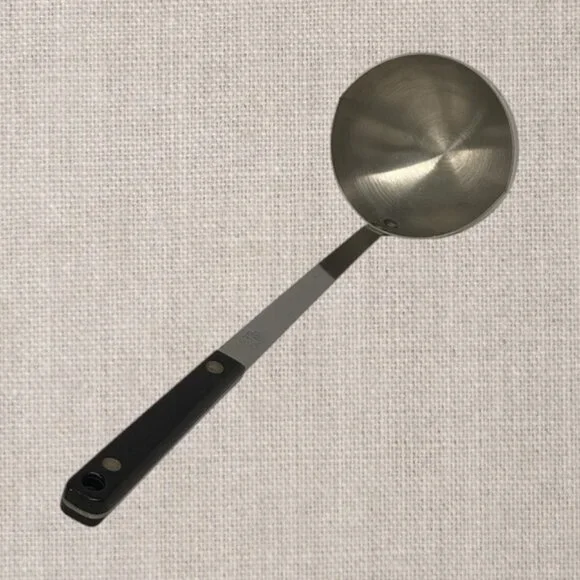 Ekco Flint Arrowhead Stainless Black Handle Gravy Ladle Kitchen Utensil USA Made